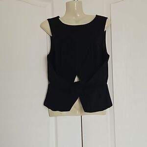 Marciano Twist Wrap Peek-A-Boo Top Black Medium